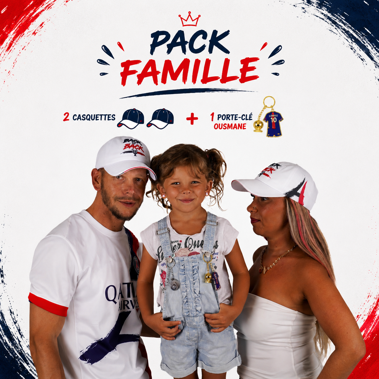 Casquette Back to Back – Double Champion d’Europe 🔴🔵⭐⭐